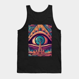 All Seeing Eye The Psychedelic Reality of Our Time Tank Top